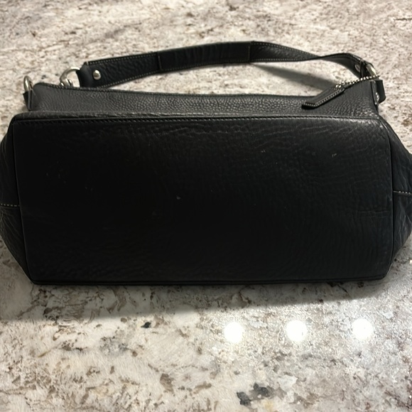 Coach black pebbled leather hobo. - Picture 6 of 9